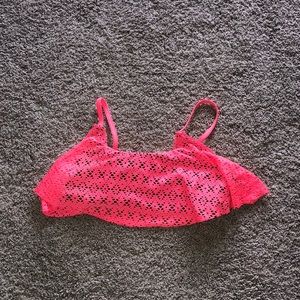 Justice pink bikini top